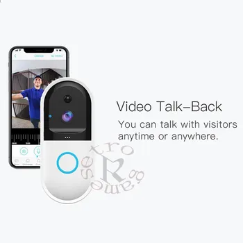 B50 wifi zvonček kamera Video Interkom pre Domáce nočné videnie anti-theft diaľkové monitorovanie Visual Dvere Telefón