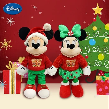 Disney Originálne Vianočné Mickey Minnie Donald Duck Čip Dale Cartoon Deti Hračky Anime Oblečenie Pre Bábiky Kawaii Plushie Chlapec Dievča Dary