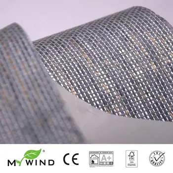 3D Papier Väzbe Dizajn Tapety V Roll Decor 2019 MOJE VIETOR sivá Grasscloth Tapety Luxusný Prírodný Materiál Innocuity