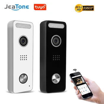 JeaTone Tuya WiFi Video Zvonček 1080P Domov Vonkajšie Dvere Bell Fotoaparát POE IP Viedo Intercom Diaľkové Odomknutie Kontroly na Mobilný Telefón