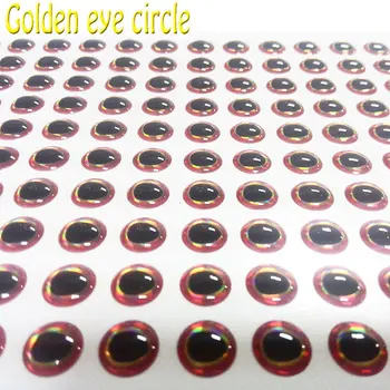 2018NEW rybolov 3D oči, zlaté oči kruhu lákajú oči 1000pcs/veľa