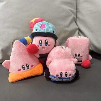 Kirby Plyšové Karikatúra Roztomilý Kirby Zábava Styling Bábika Plyšový Malý Prívesok Taška Keychain Anime Plyšové Hračky pre Dievčatá Darček k Narodeninám